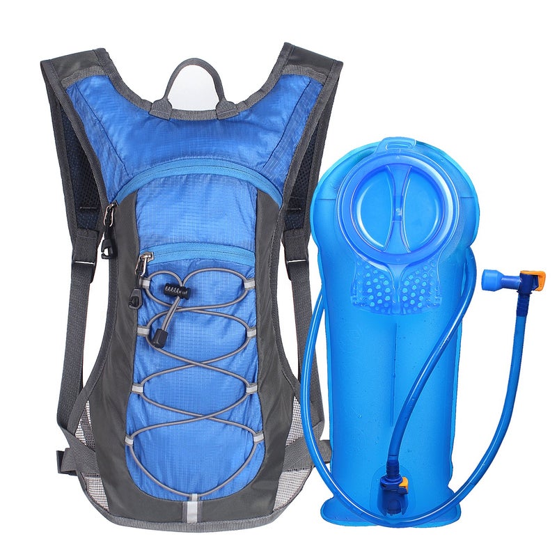 Unigear Hydration Pack Backpack with 70 oz 2L Water Bladder for Running, Hiking, Cycling, Climbing, Camping, Biking (Blue) - Image 1